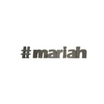 Letra Decorativa Concreto Nome Palavra Mariah Hashtag