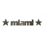 Letra Decorativa Concreto Nome Palavra Miami Estrela