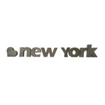 Letra Decorativa Concreto Nome Palavra New York Coração