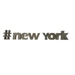 Letra Decorativa Concreto Nome Palavra New York Hashtag