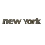 Letra Decorativa Concreto Nome Palavra New York