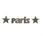 Letra Decorativa Concreto Nome Palavra Paris Estrela