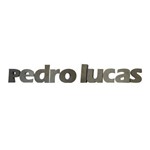 Letra Decorativa Concreto Nome Palavra Pedro Lucas