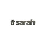 Letra Decorativa Concreto Nome Palavra Sarah Hashtag