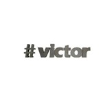 Letra Decorativa Concreto Nome Palavra Victor Hashtag
