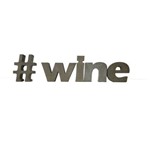 Letra Decorativa Concreto Nome Palavra Wine Hashtag