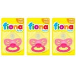 Lillo 801230 Fiona Baby Ex Air Clas Chupeta Orto Silicone Rosa Tam2 (kit C/03)