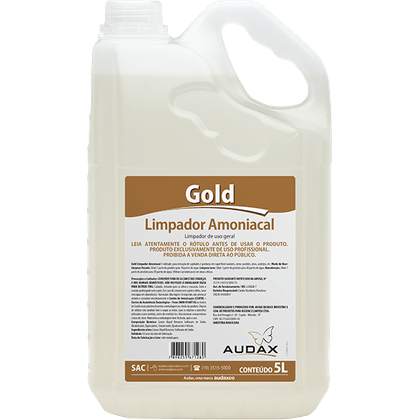 Limpador Amoniacal 5 Litros Audax Gold