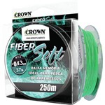 Linha Monofilamento Crown Fiber Soft Verde 0,43mm - 37 Lbs
