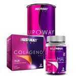 Lipoway Cápsulas + Colageno + Hair Skin And Nails 60 Cápsulas - Midway Glamour Nutrition