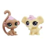 Littlest Pet Shop - Dupla Amigos Docinhos Série 2 - Macaco/elefante E1071 - LITTLEST PET SHOP