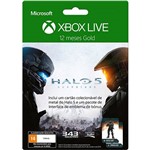 Live Card Microsoft 12 Meses - Edição Halo 5 com Metal Card Colecionador