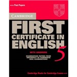 Livro - Cambridge First Certificate In English 5 - Student's Book With Answers