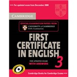 Livro - Cambridge First Certificate In English 3 - For Updated Exam Self-study Pack (Student's Book With Answers And Audio CDs)