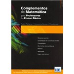 Livro - Complementos de Matemática para Professores do Ensino Básico