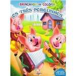 Livro de Colorir Infantil - Brincando de Colorir os Três Porquinhos - 1ª Edição
