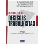 Livro - Dicionário de Decisões Trabalhistas: Repositório de Jurisprudência Autorizado Pelo TST