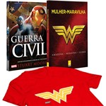Livro - Mulher-Maravilha + Guerra Civil + Camiseta