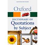 Livro - Oxford Dictionary Of Quotations By Subject