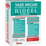 Livro - Vade Mecum Acadêmico de Direito Rideel - 2012 - 2º Semestre
