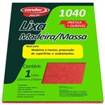 Lixa para Madeira e Massa Condor 1040 Folha Grão 180 22,5x27,5cm