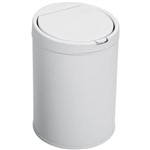 Lixeira Branca 5,5 Litros com Balde Click Porta Lixo Unidade