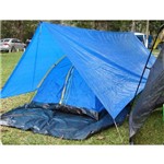 Lona com Ilhós Camping Obra Telhado Chuva 3x5m 220micras - Azul