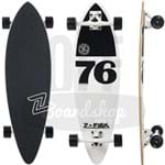 Longboard Z-Flex Mini White Black Pintail 32"