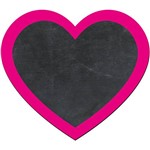 Lousa Decorativa Coração Moldura Rosa - Cia Laser