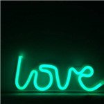 Love de Neon Verde Pilha