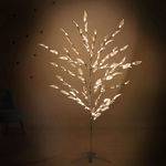 Luminária Árvore Flor de Luz Moldável 96 Leds Branco Quente 110v