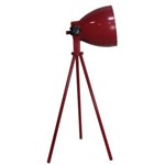 Luminária Bella de Mesa Aço Vermelho Direcionável 55x19cm 1 E27 Bivolt Lu007a Mesas e Escritórios