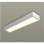 Luminaria Comercial de Sobrepor C/ Difusor Leitoso - 2x60cm - 14/16/20w