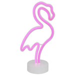 Luminária de Mesa Led Neon Flamingo Rosa