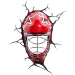 Luminária de Parede Máscara de Hockey Vermelho - 3D Light FX