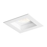 Luminária Embutir Flat Quadrada Direcionável Branco 1 Lâmpada Dicróica