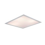 Luminária Newline Flat Quadrada Acrílico Embutida Metal 37x10,2cm 4x E27 25w Bivolt In8002 Salas e Quartos