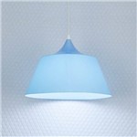 Luminária Pendente para Sala de Jantar Azul P/ 1 Lâmpada E27
