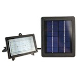 Luminária / Refletor Solar com 30 Leds - Resistente a Água - Branco Frio - LMS-RS30L