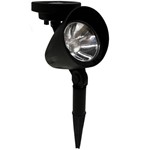 Luminária Solar Refletor Spot LED ABS com Espeto para Jardim - Ecoforce - 16284 - Branco Frio 6000K