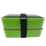 Lunch Box Bagaggio com Duplo Recipiente VERDE/U