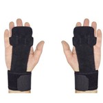 Luva Grip Leather Crossfit Couro Progne Fitness Proteção das Mãos Exercício Musculação