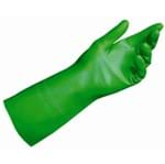 Luva Nitrilica Verde 33cm Soft 7
