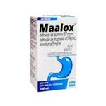 Maalox Suspensão Oral - 37mg/ml + 40mg/ml + 5mg/ml, Caixa com 1 Frasco com