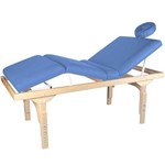 Maca de Massagem Fixa 3 Posições com Altura Regulável e Orifício Belatrix Spa - Legno