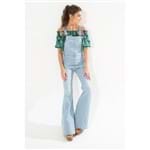 Macacao Flare Alca Jeans - P