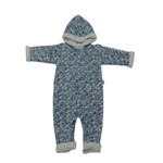 Macacão Infantil Menino Azul Longo Esquimó | Doremi Bebê