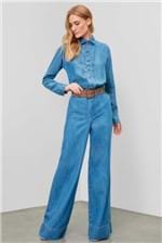 Macacão Pantalona Enna Super High Jeans - Azul