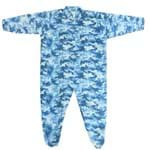 Macacão Pijama de Soft Militar Azul 1 ao 4 1