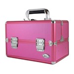 Maleta de Maquiagem Profissional Pink Pequena - Jacki Design BJH17311